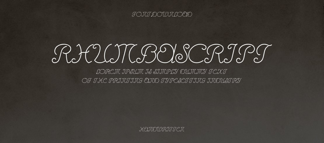 RhumbaScript Font