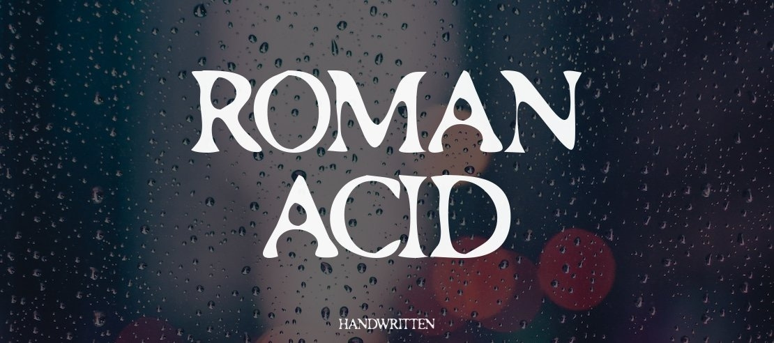 Roman Acid Font