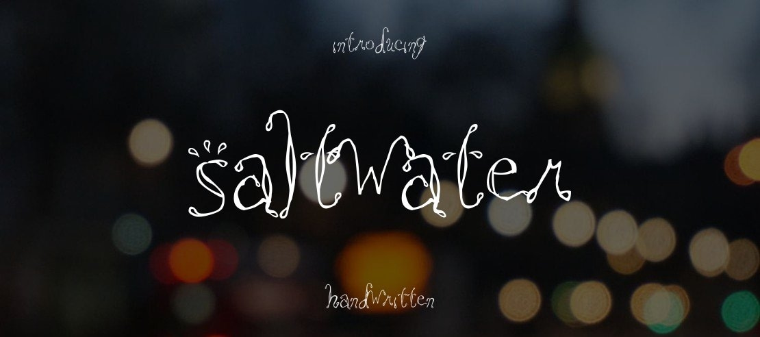 Saltwater Font