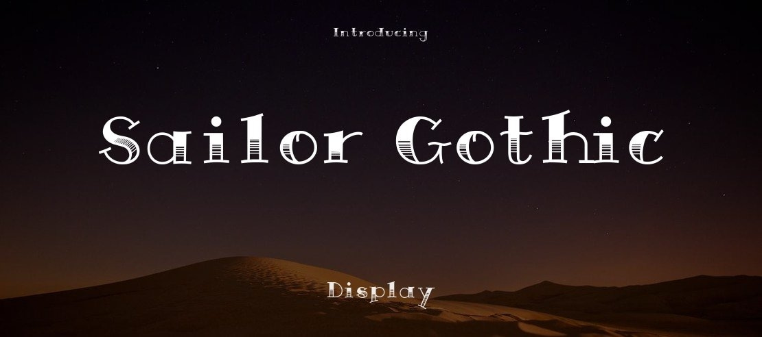 Sailor Gothic Font