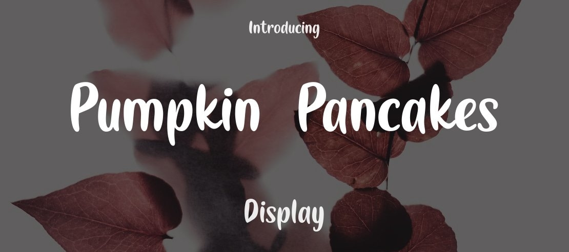 Pumpkin Pancakes Font