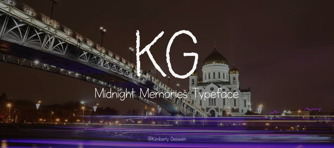 KG Midnight Memories Font