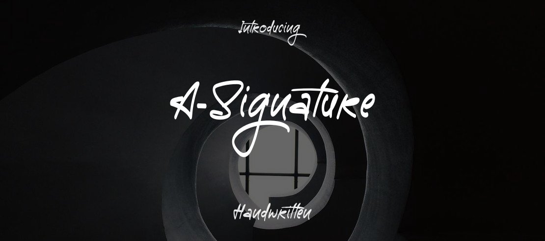 A-Signature Font