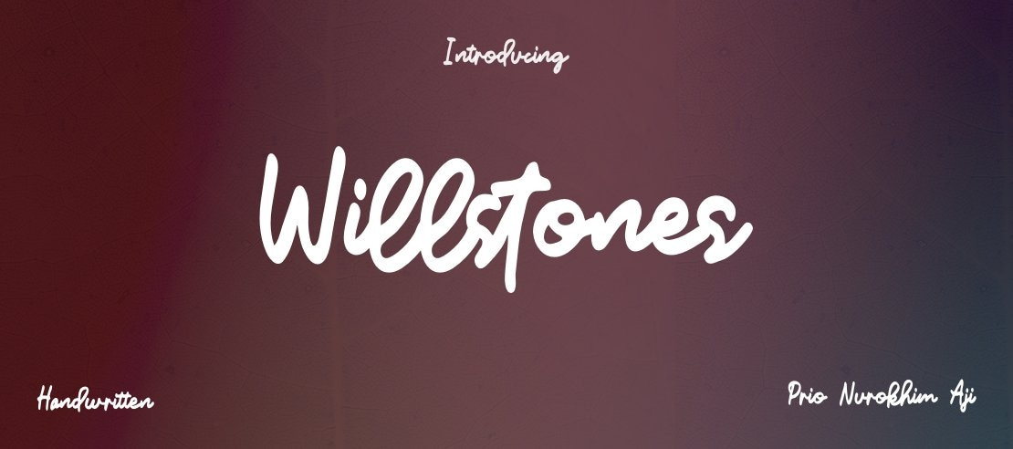 Willstones Font