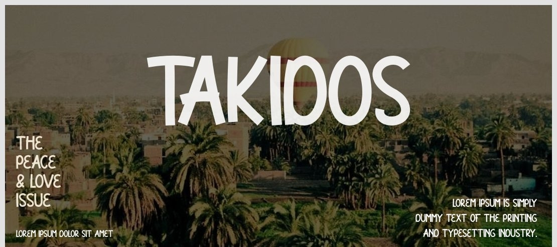 Takidos Font