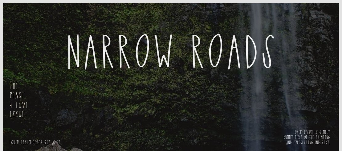 Narrow Roads Font