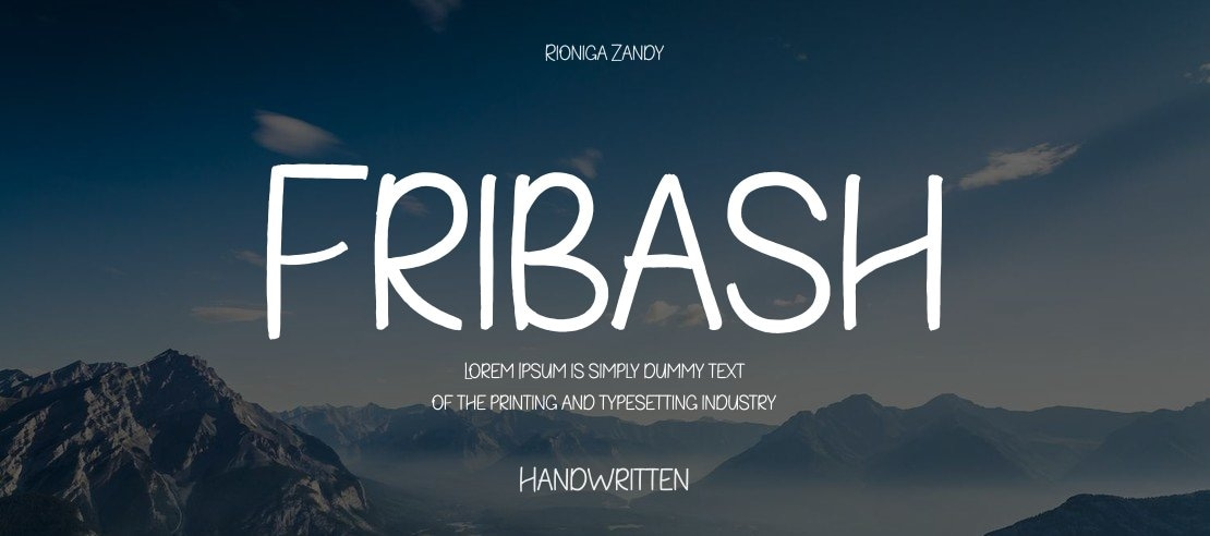 Fribash Font