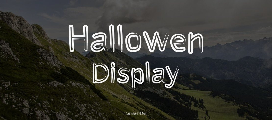 Hallowen Display Font