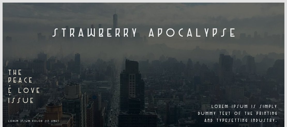 strawberry apocalypse Font