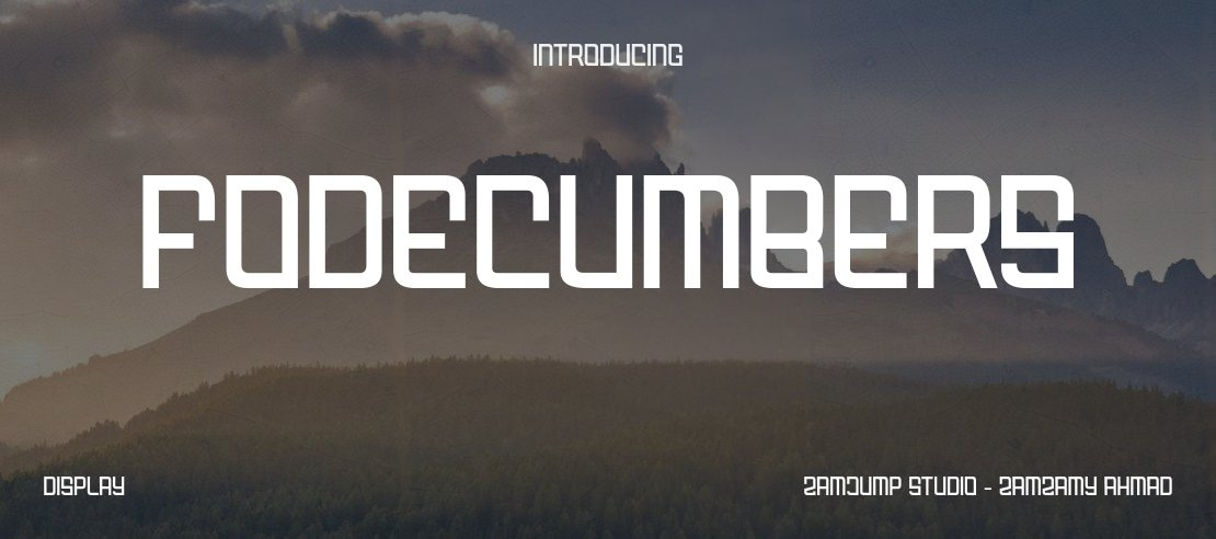 FODECUMBERS Font Family