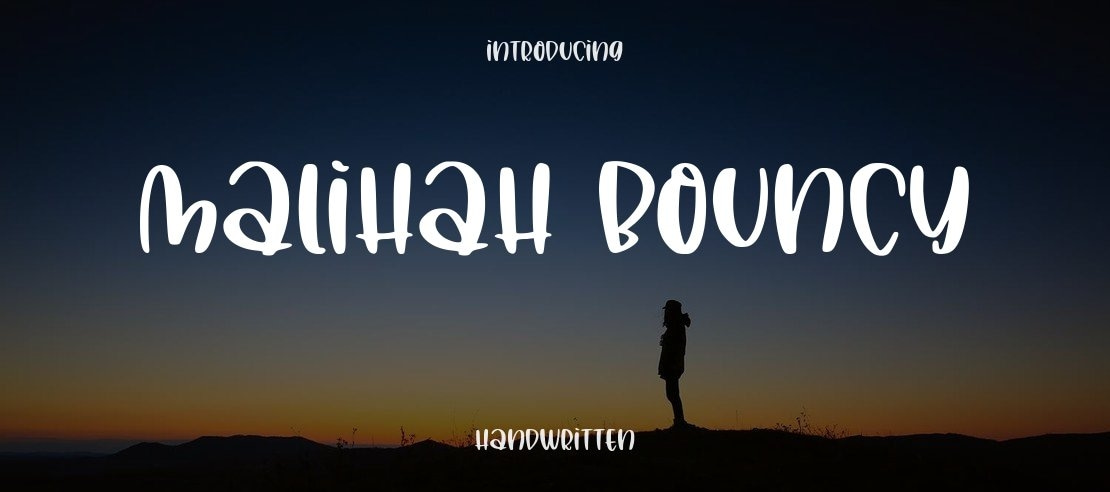 Malihah Bouncy Font