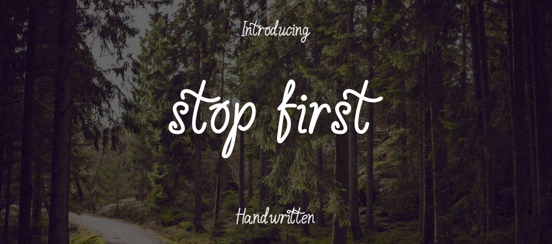 stop first Font