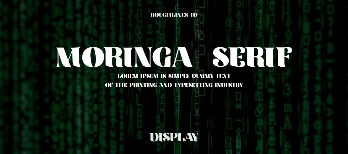 Moringa  Serif Font