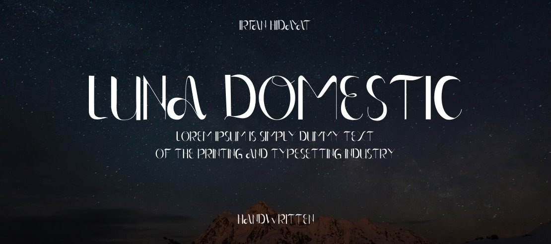 Luna Domestic Font