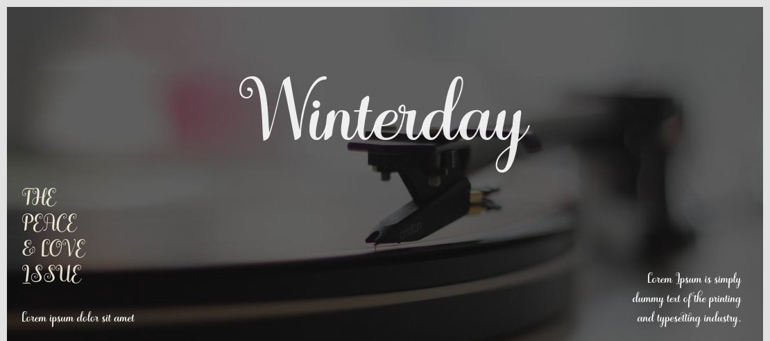 Winterday Font