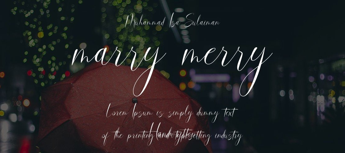 marry merry Font