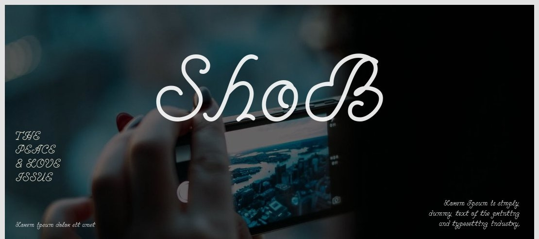 ShoB Font Family