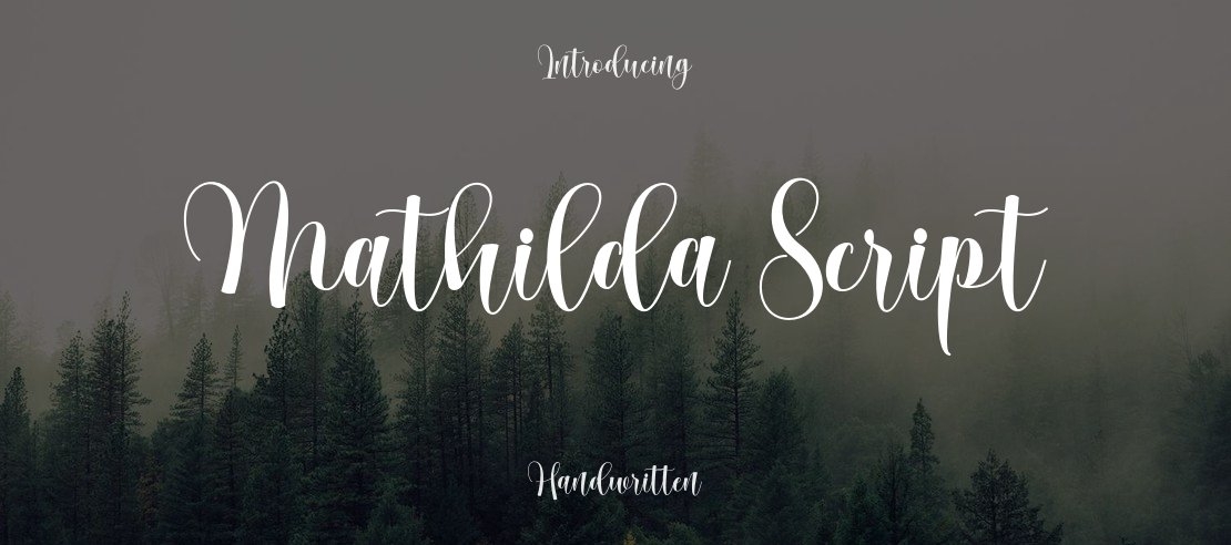 Mathilda Script Font