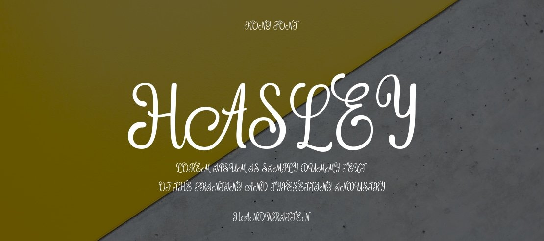 Hasley Font Family