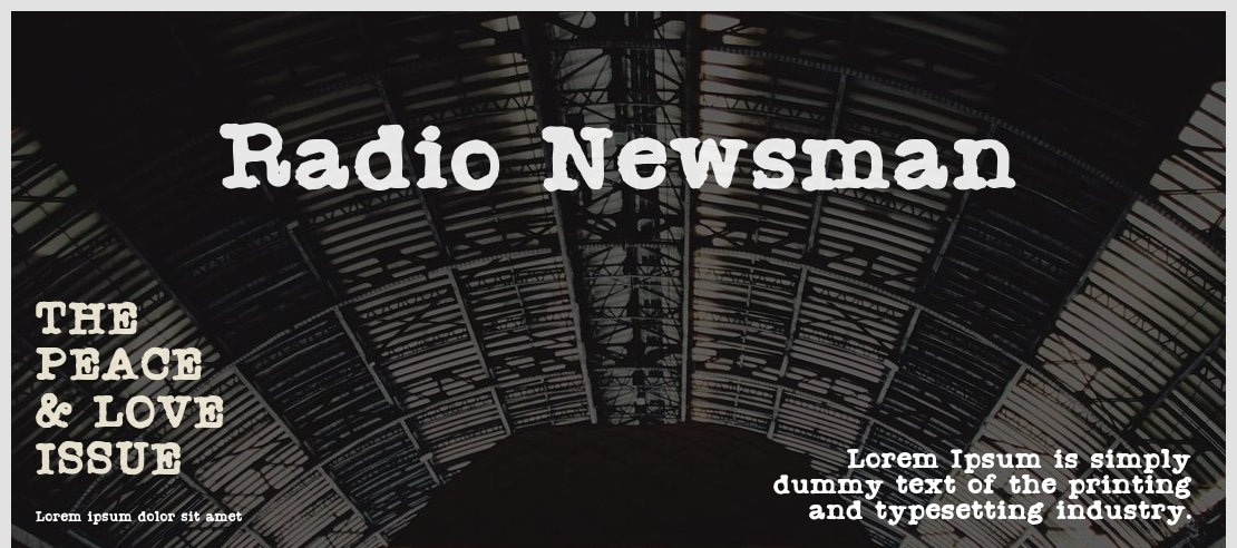 Radio Newsman Font