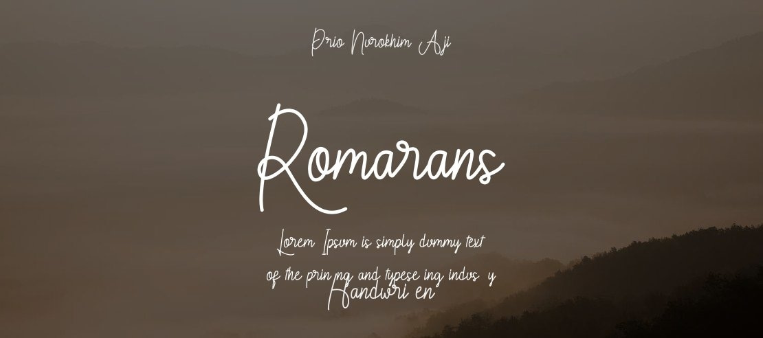 Romarans Font