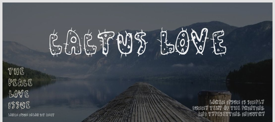 Cactus Love Font