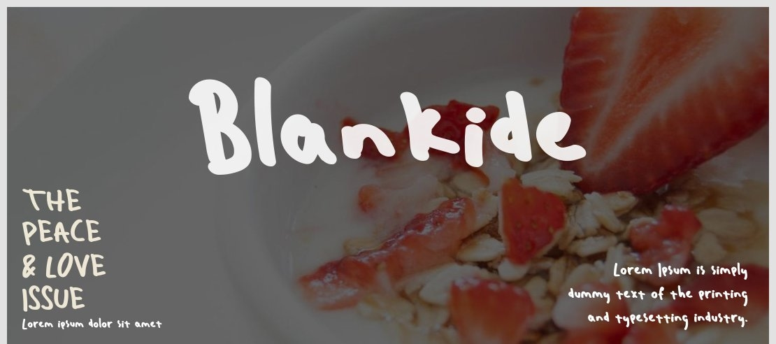 Blankide Font