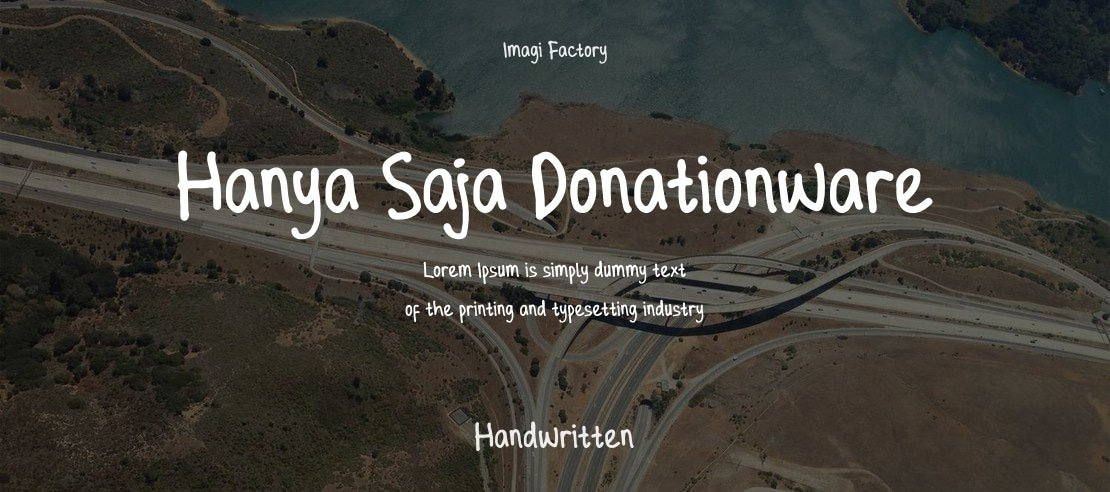 Hanya Saja Donationware Font