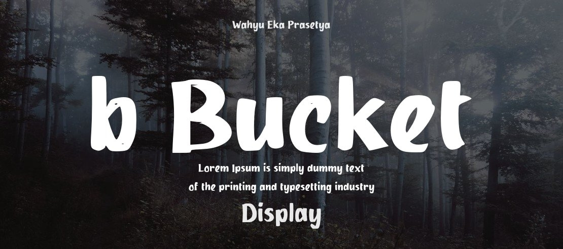 b Bucket Font