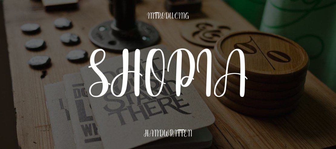 Shopia Font