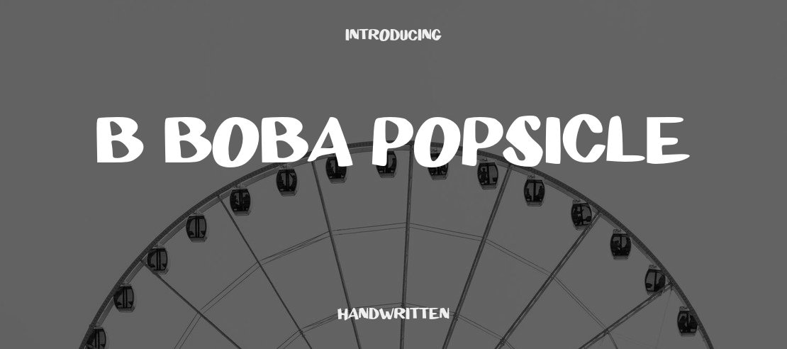 b Boba Popsicle Font