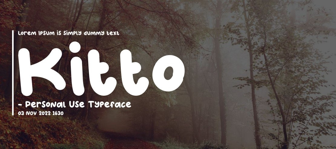 Kitto - Personal Use Font
