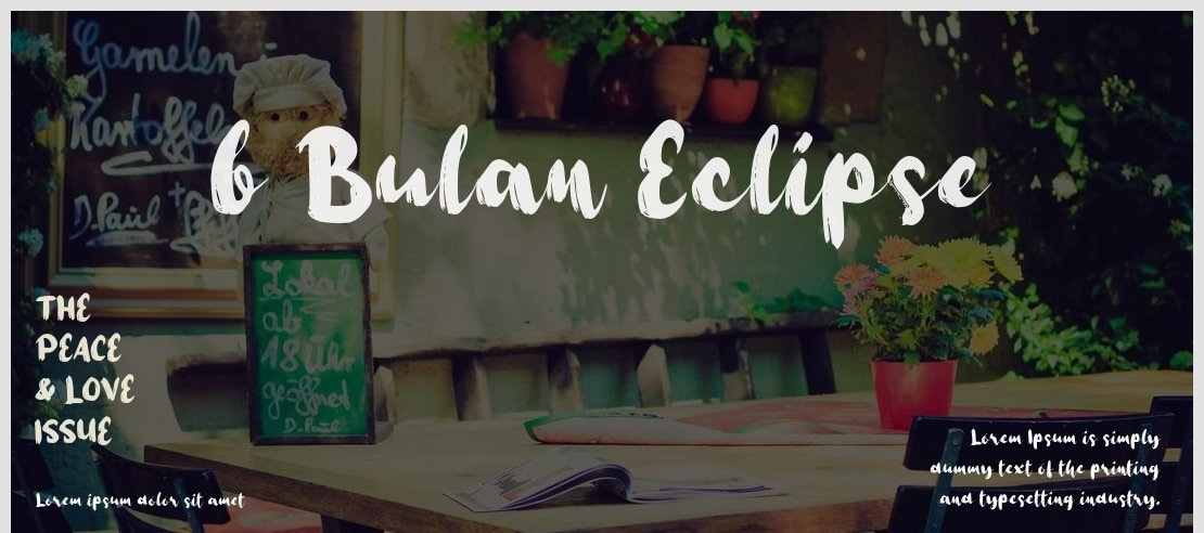 b Bulan Eclipse Font