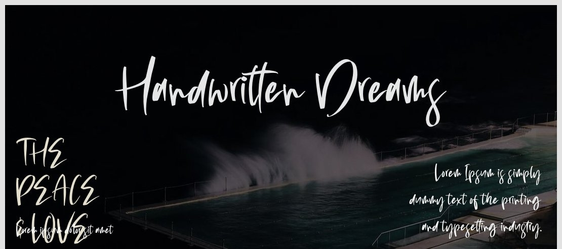 Handwritten Dreams Font