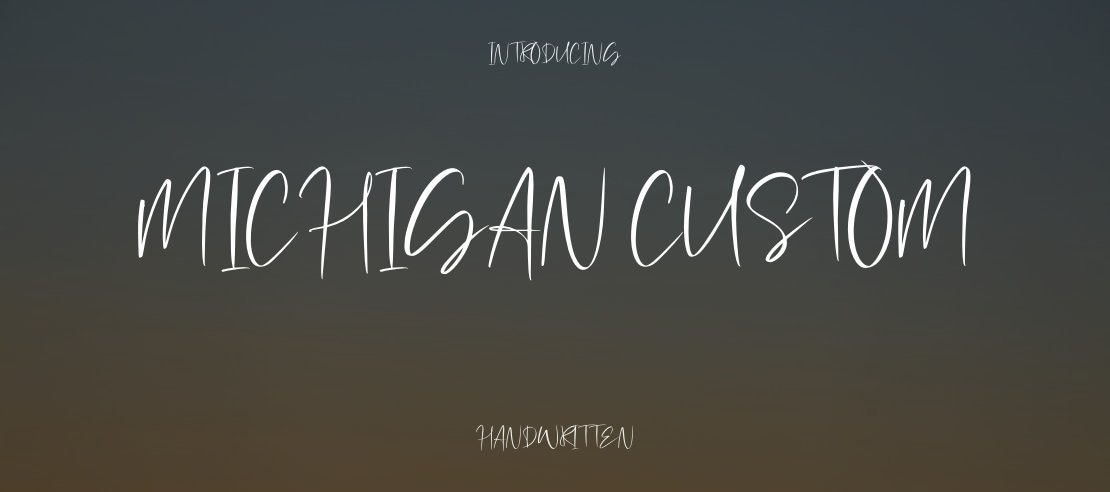 Michigan Custom Font