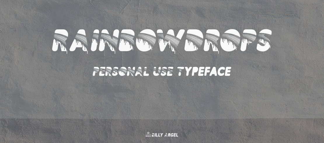 RAINBOWDROPS PERSONAL USE Font