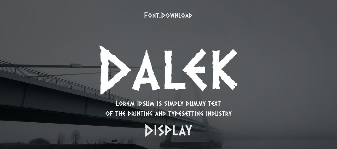 Dalek Font Family