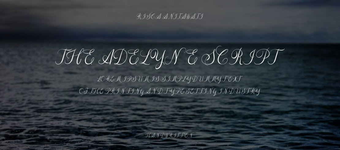 The Adelyne Script Font