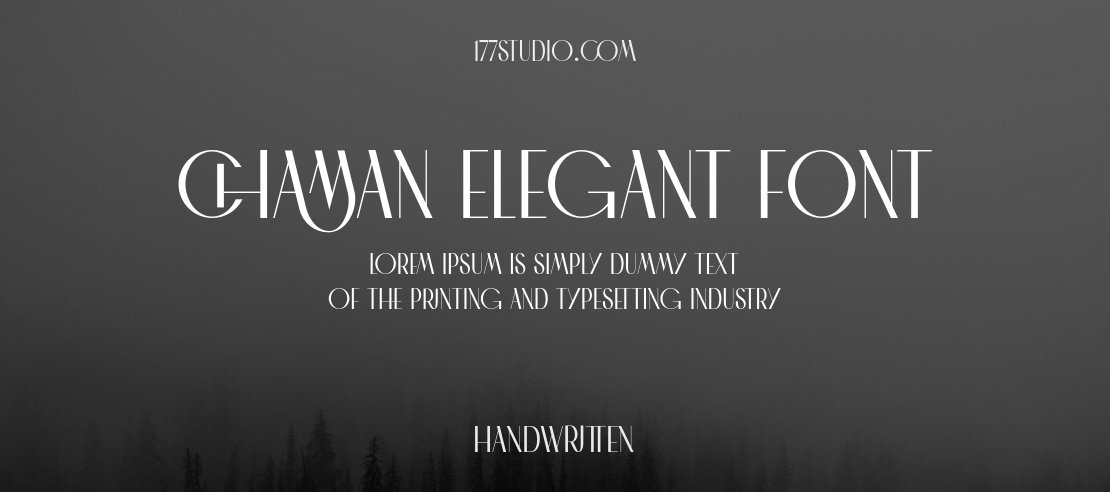 CHAMAN ELEGANT FONT