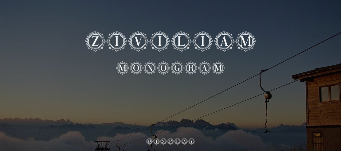 Ziviliam Monogram Font