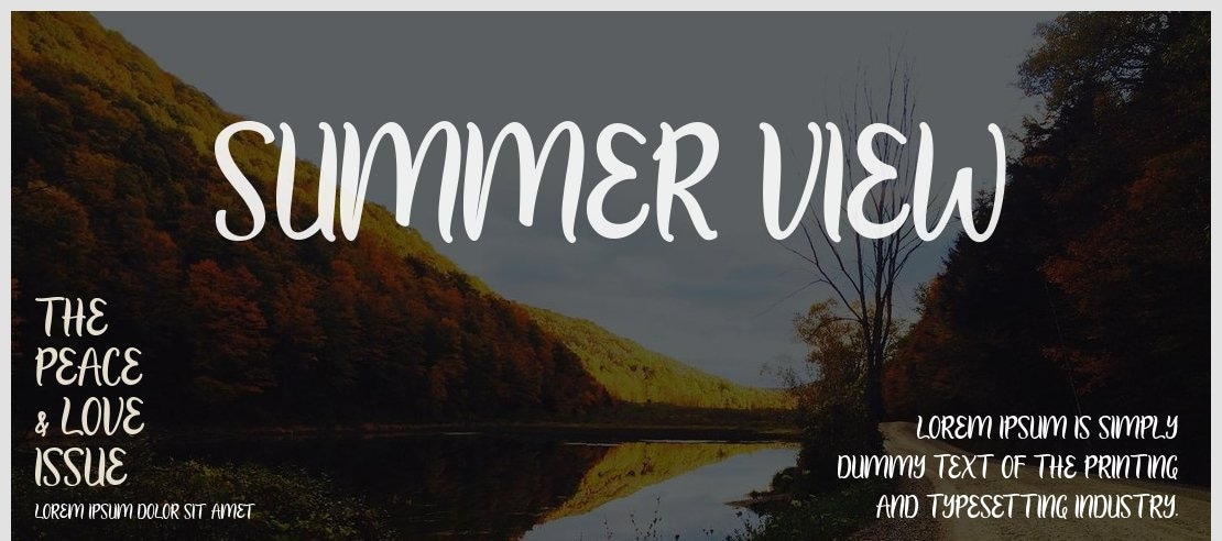 Summer View Font Family