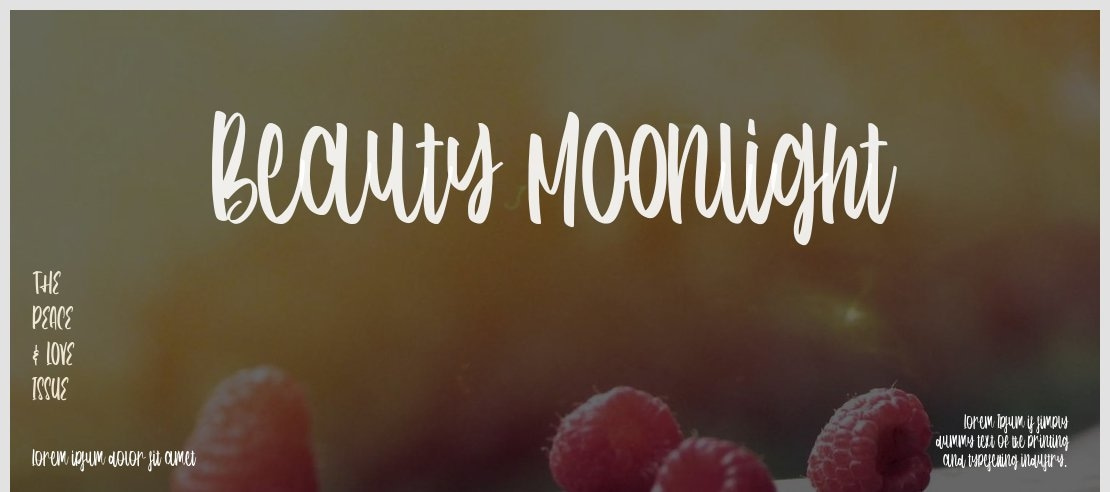 Beauty Moonlight Font