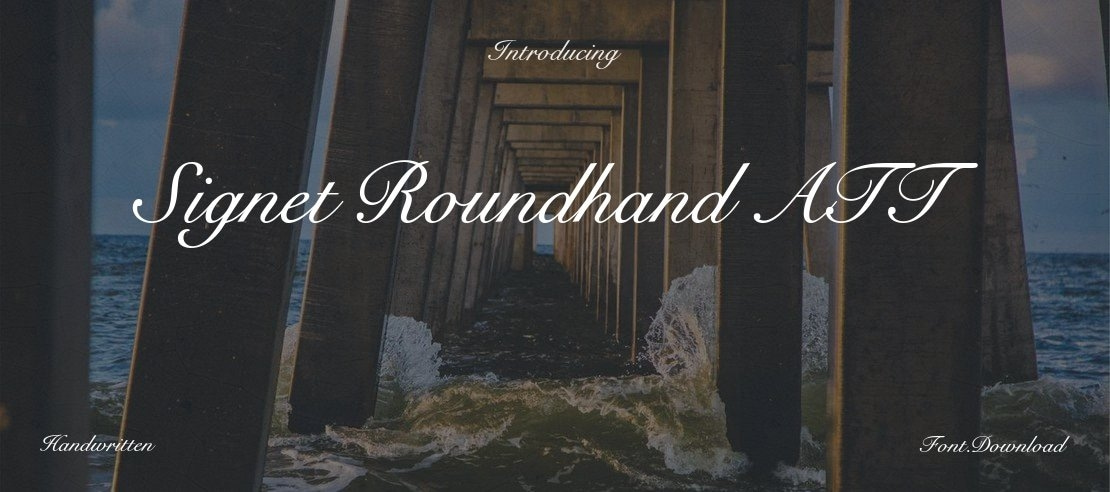 Signet Roundhand ATT Font