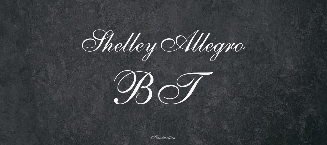 ShelleyAllegro BT Font