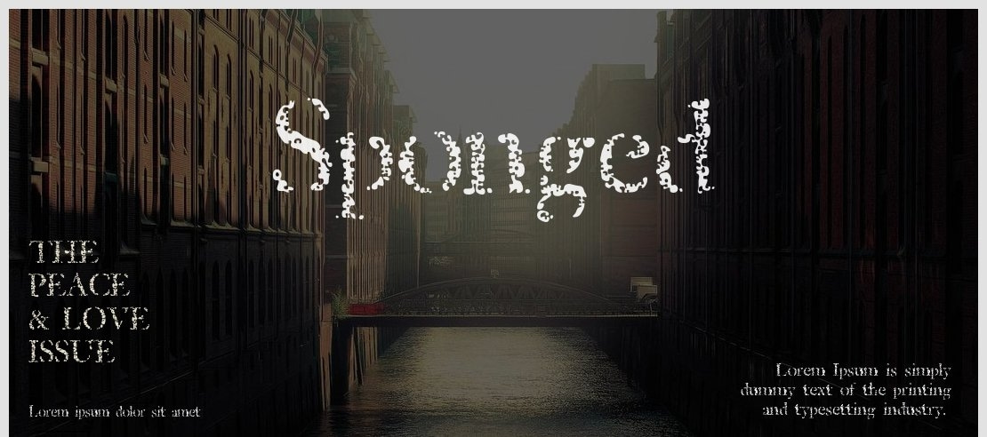 Sponged Font