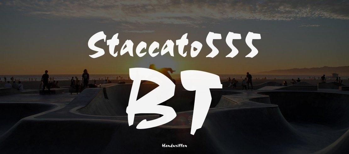 Staccato555 BT Font