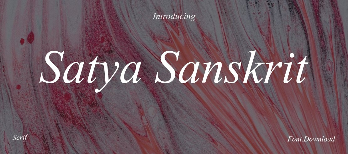 Satya Sanskrit Font