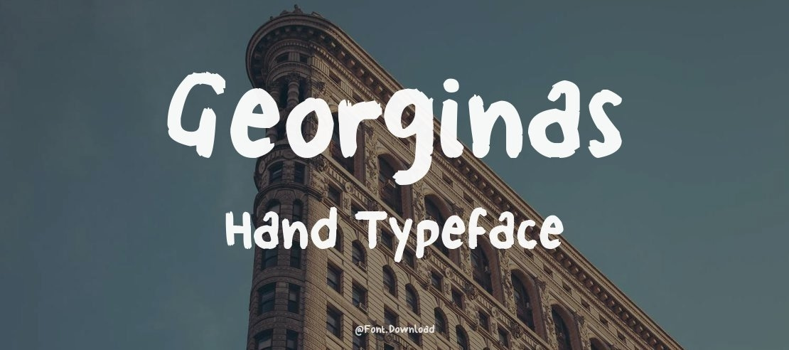 Georginas Hand Font