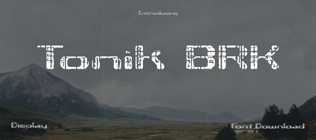 Tonik BRK Font