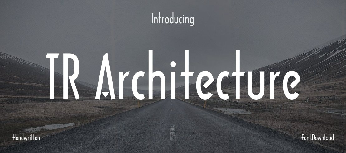 TR Architecture Font